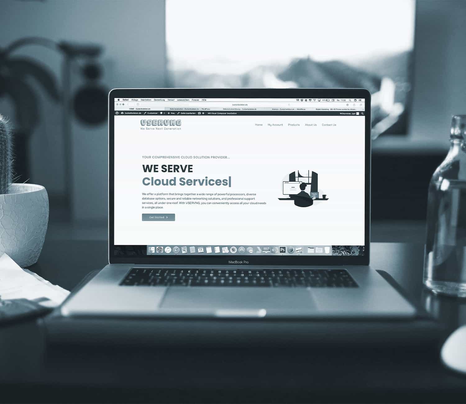 VSERVNG website homepage